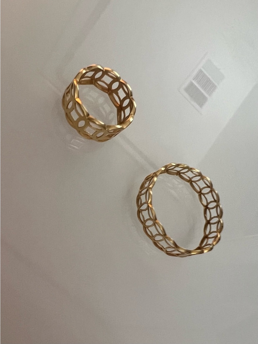 18k Saudi Gold Money catcher Ring & Pendant- Women Jewelry